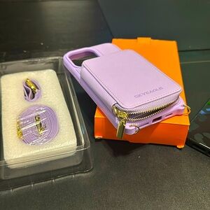 Bundle of iPhone 14 Pro Max cases light purple and black